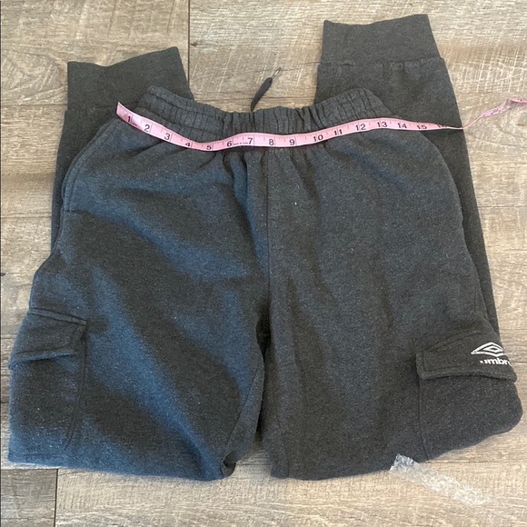 Umbro Black Track Pants with Tapered Ankle Design - Picture 1 of 6